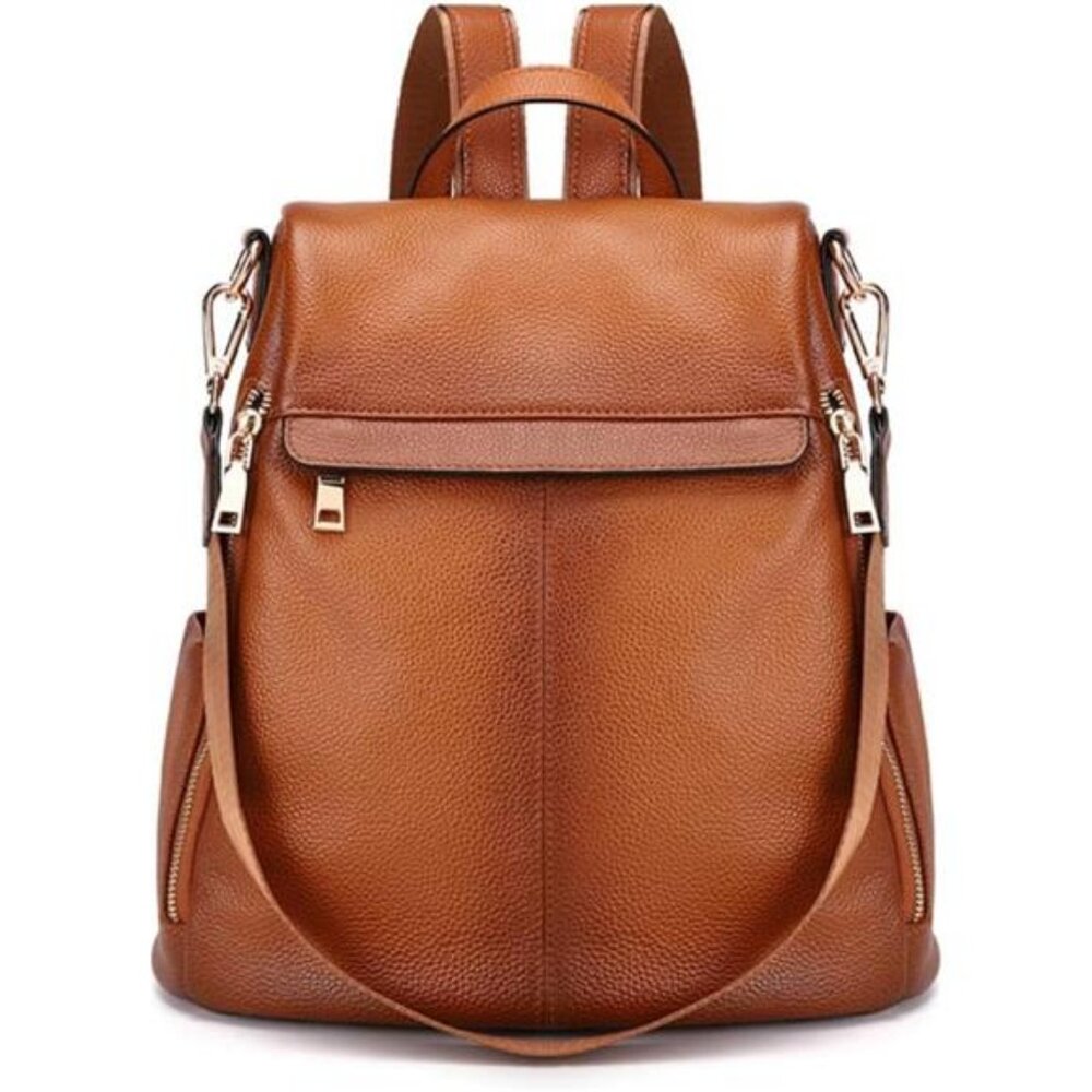 Kattee Women's Anti-Theft Backpack Purse Genuine Leather Shoulder Bag Fashion